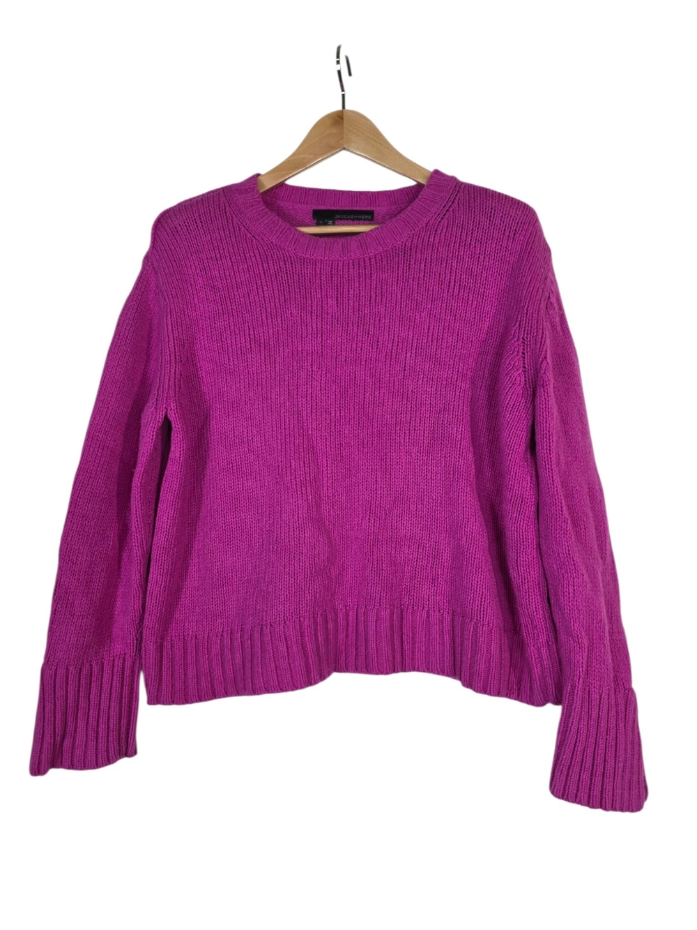 360 Cashmere Fuchsia Wool&Cashmere Crewneck knit Sweater